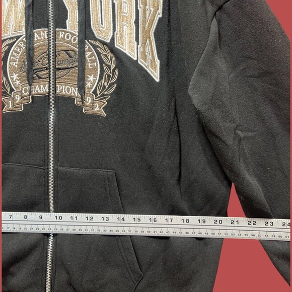 Rue 21 - Men's Long Sleeve Hooded Sweatshirt - Black - Extra Large - Picture 4 of 13